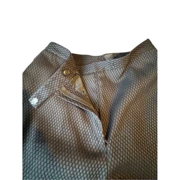 Women’s Houndstooth Checkered Dress Pants Size 2P Business Straight Leg - Picture 2 of 14